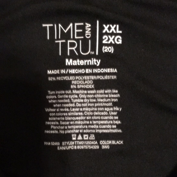 Time and Tru Maternity Top sz 2XG (20) - Picture 3 of 3